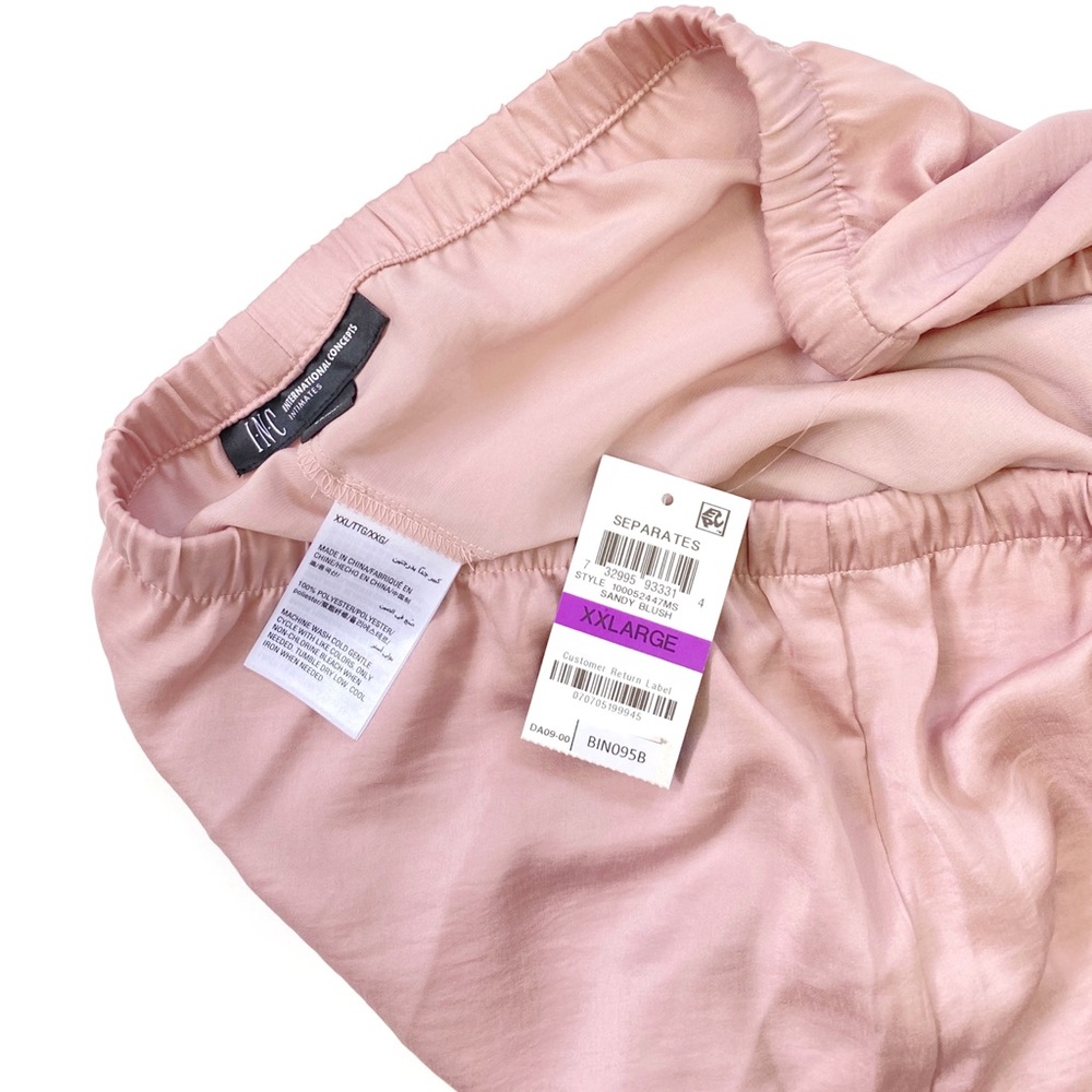 NWT! Inc Scalloped-Hem Pajama Shorts Pink - Picture 5 of 5